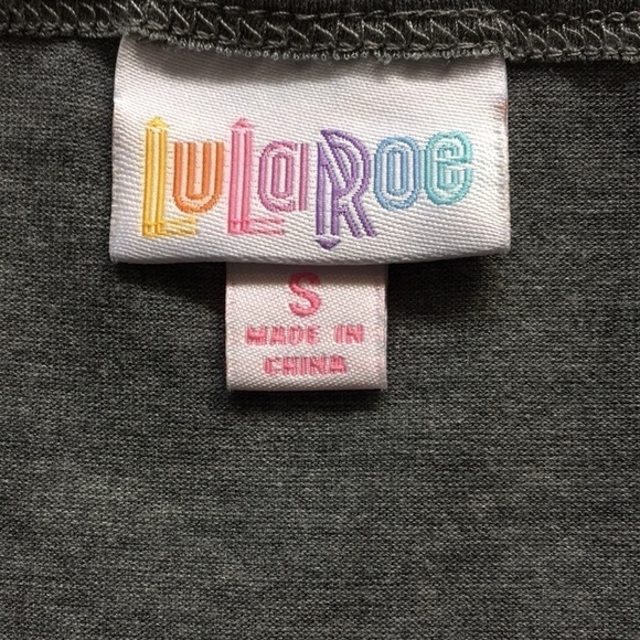 LULAROE Halloween Dracula Green/Purple/Gray Baseball Top Size Small - Picture 6 of 7